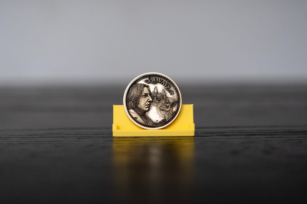 Snape & Dumbledore “Always” Collectible Coin | Lily Tribute | Double-Sided Wizarding Fan Art | Antique Bronze Collector Coin