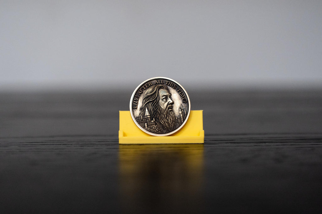 Snape & Dumbledore “Always” Collectible Coin | Lily Tribute | Double-Sided Wizarding Fan Art | Antique Bronze Collector Coin