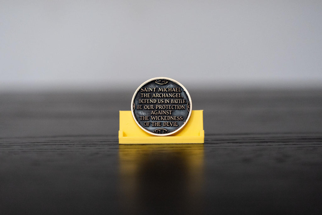 St. Michael Brass Collectible Coin | Religious Prayer Token