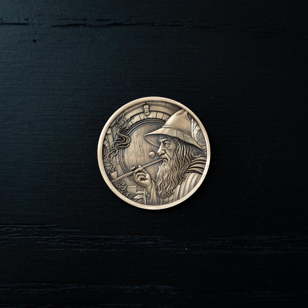 Lord of the Rings Collectible Coin | Gandalf & Frodo Bronze Token