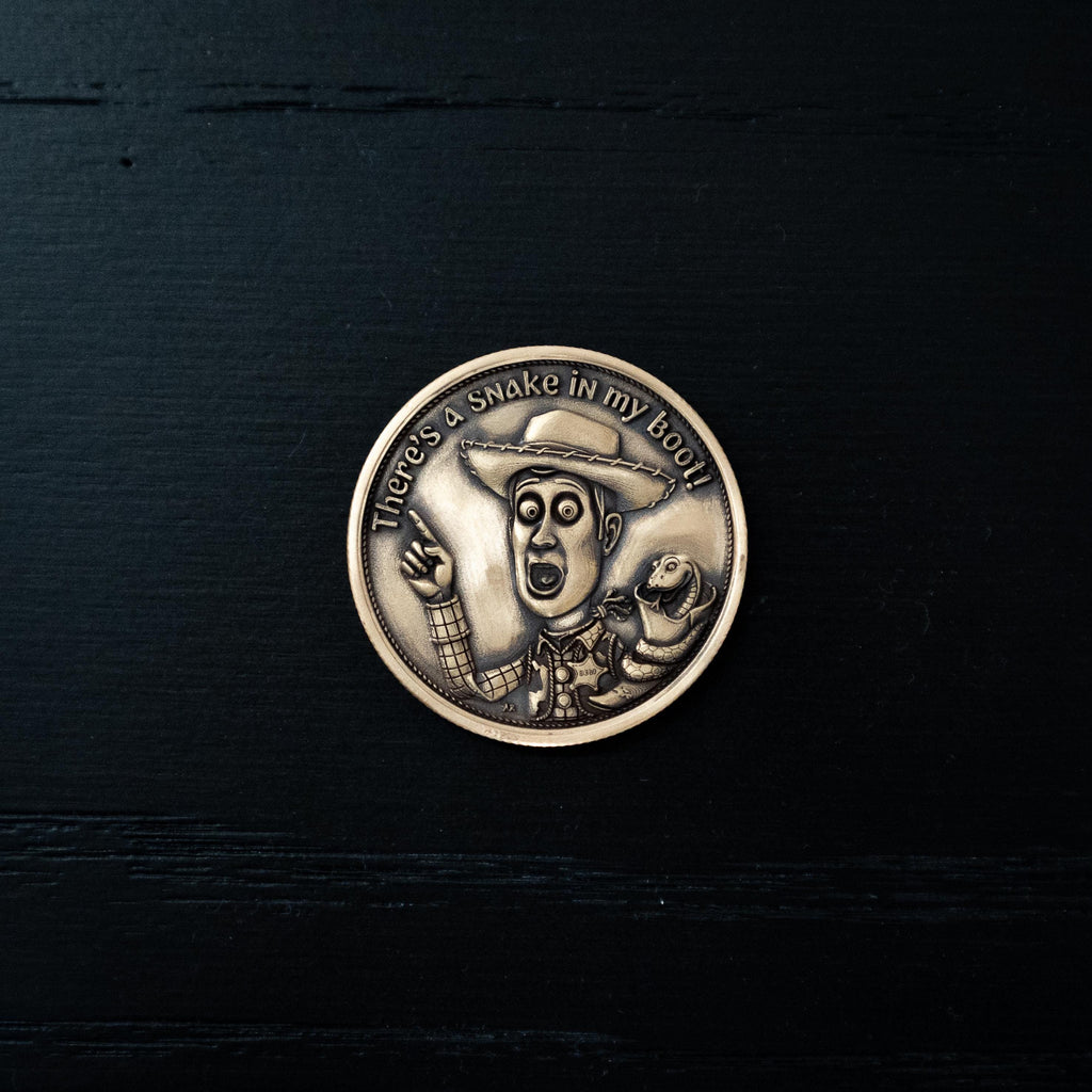 Toy Story Collectible Coin – Buzz Lightyear & Woody, Antique Bronze Fan Art