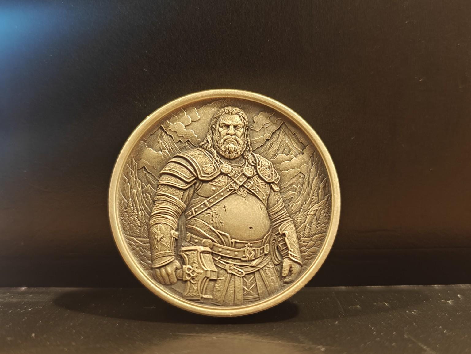 God of War Ragnarök Coin | Kratos vs Thor Bronze Collectible