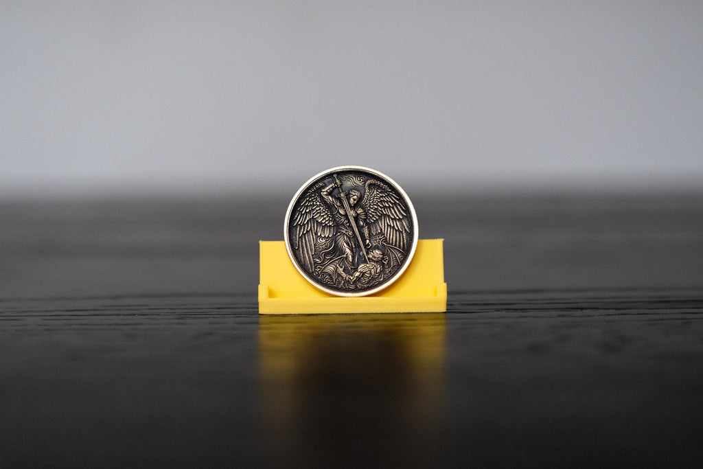 St. Michael Brass Collectible Coin | Religious Prayer Token
