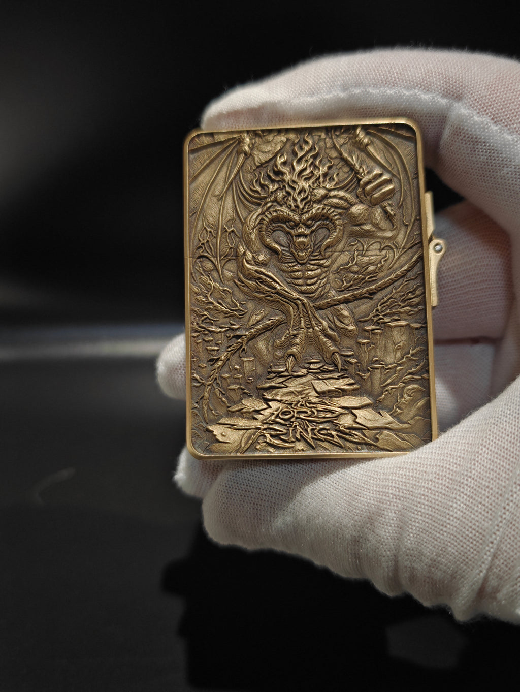 Middle Earth Relic Lighter Antique Bronze Fantasy Engraved Collector Piece | Limited Forged Edition