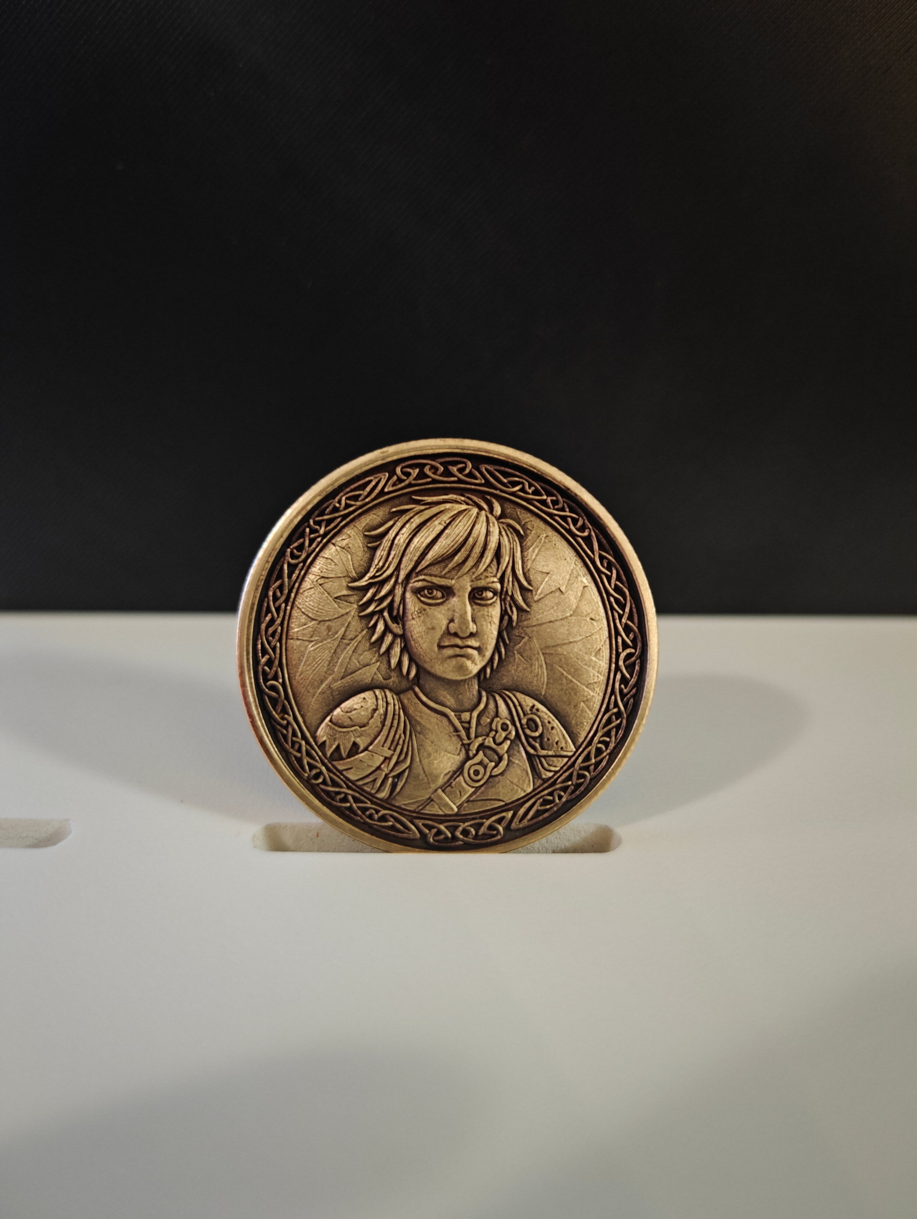 Dragon Rider Coin – Dual-Sided Bronze Fantasy Collectible | 40mm Handmade Medallion | Dragon Companion Coin | Fantasy Collector Gift