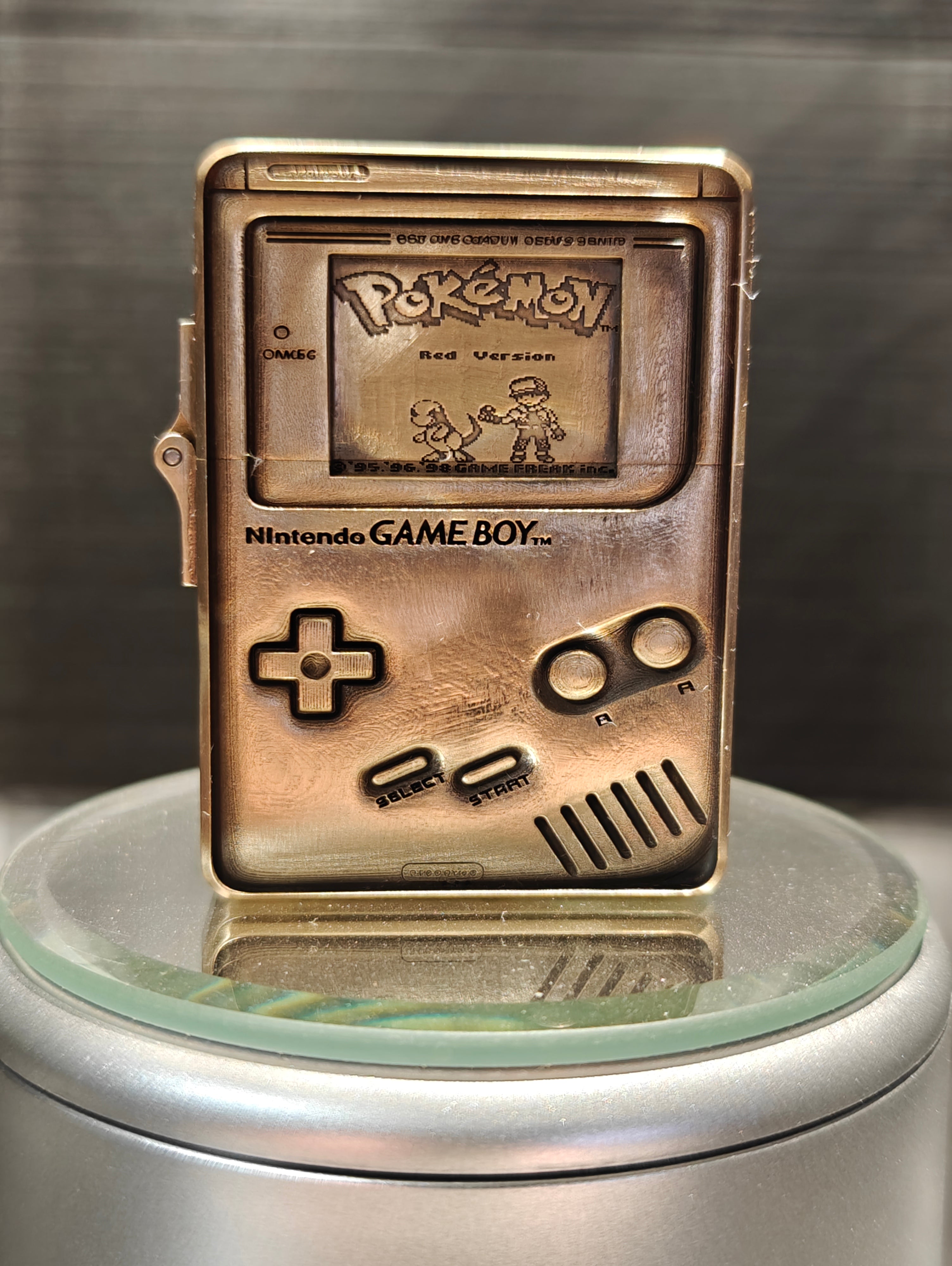 Retro Monster Collector Lighter – Vintage Handheld-Inspired Engraved Metal Lighter