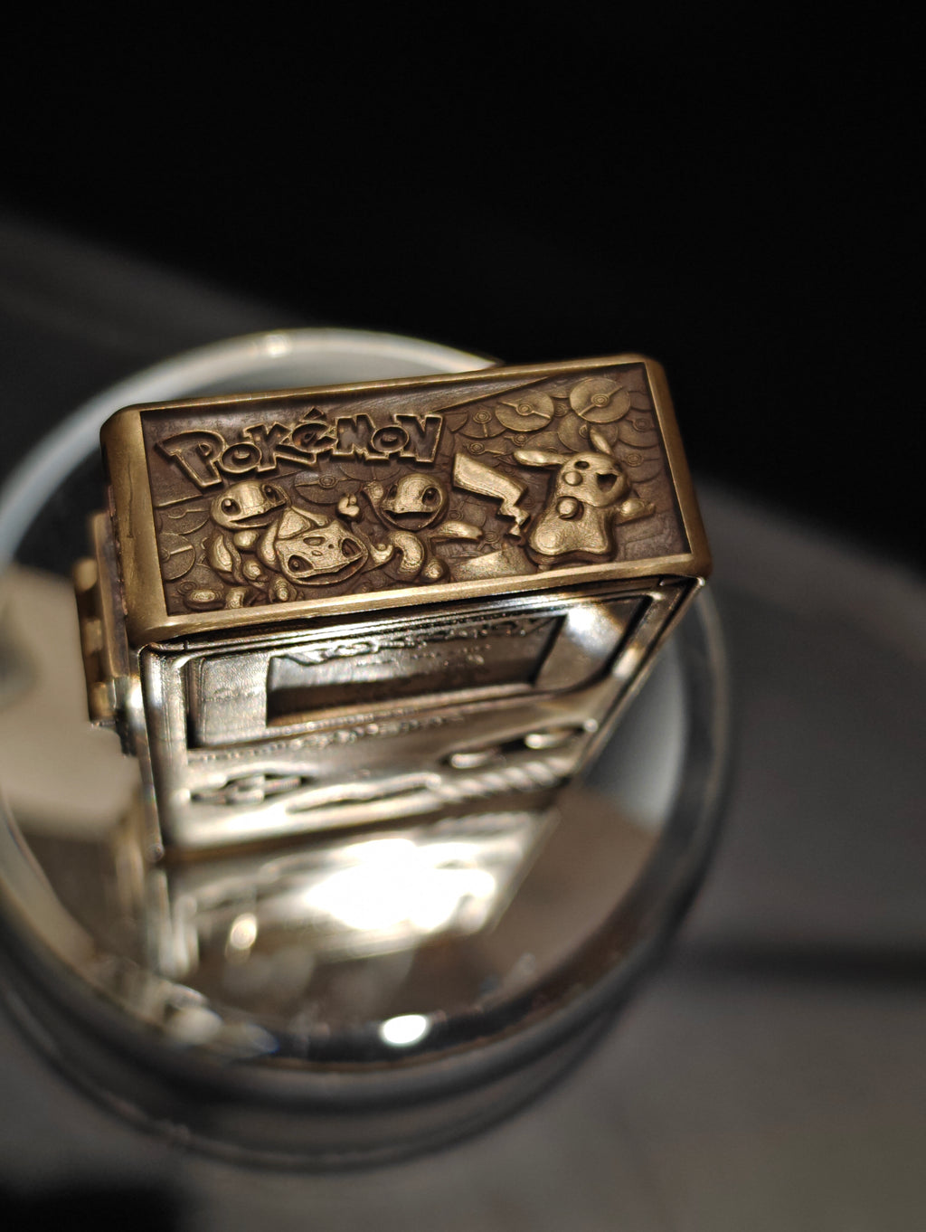 Retro Monster Collector Lighter – Vintage Handheld-Inspired Engraved Metal Lighter