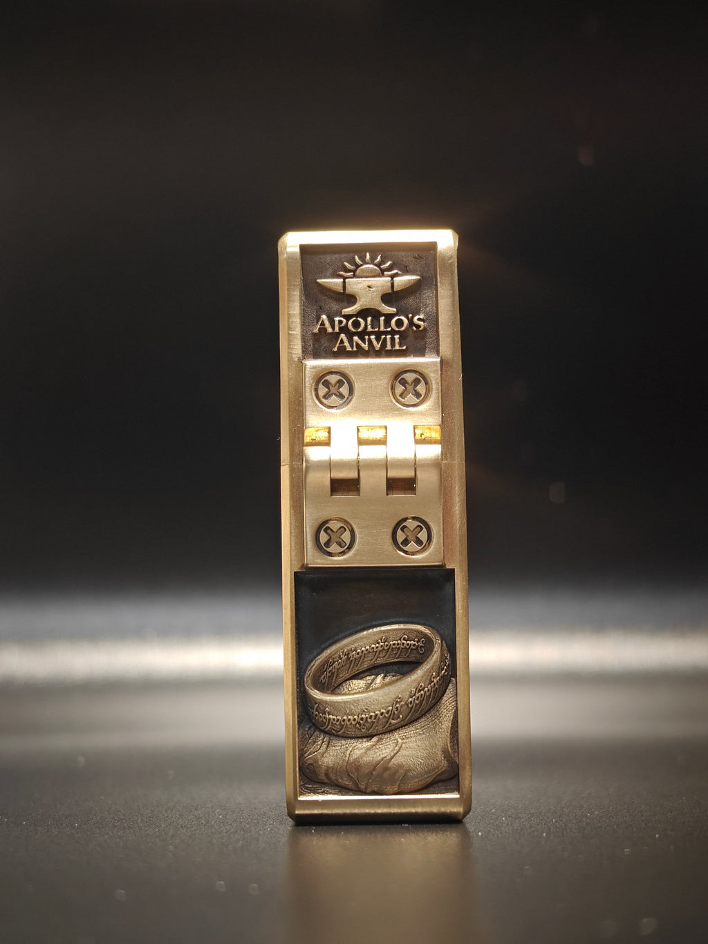 Middle Earth Relic Lighter Antique Bronze Fantasy Engraved Collector Piece | Limited Forged Edition