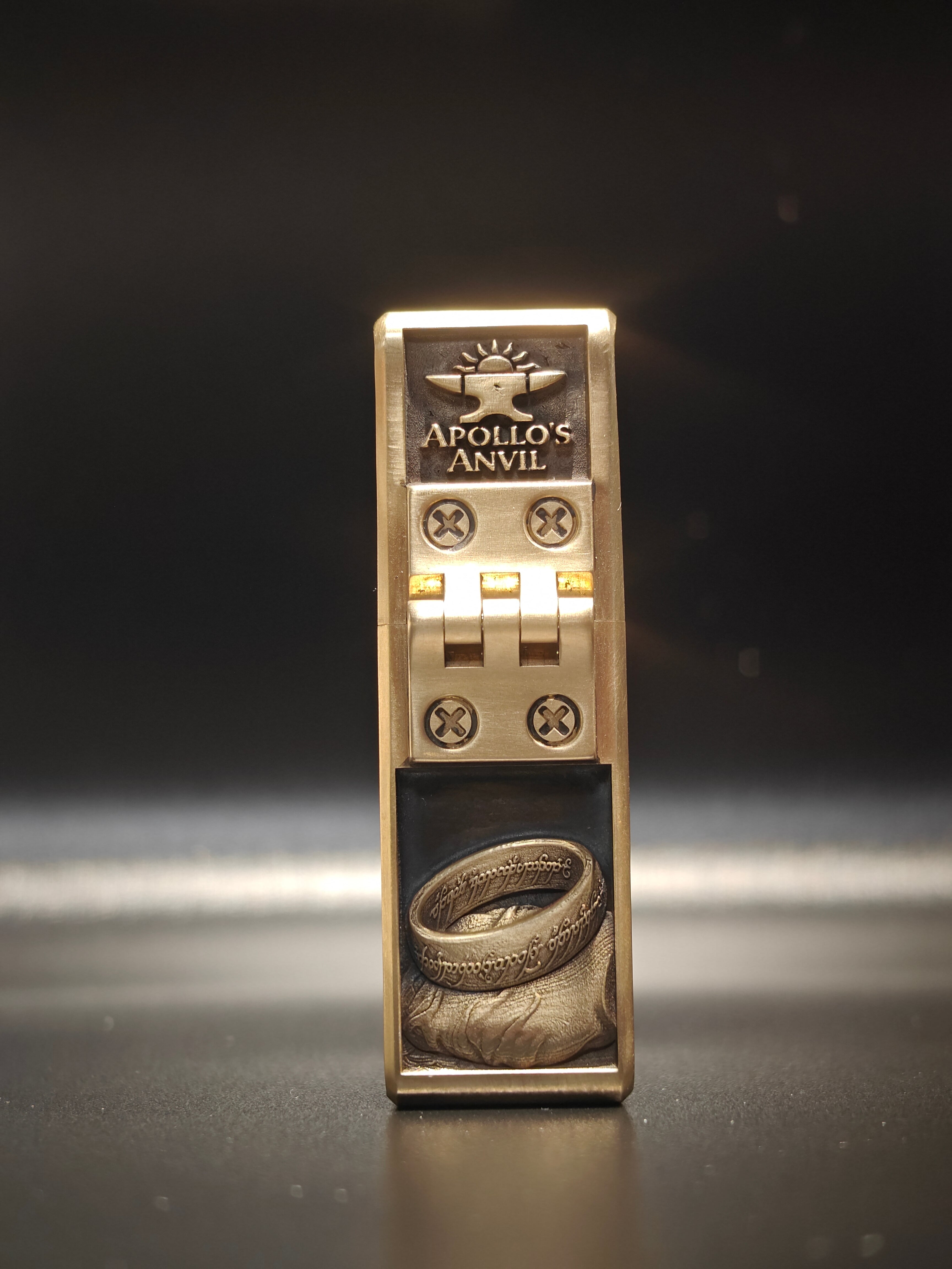 Middle Earth Relic Lighter Antique Bronze Fantasy Engraved Collector Piece | Limited Forged Edition