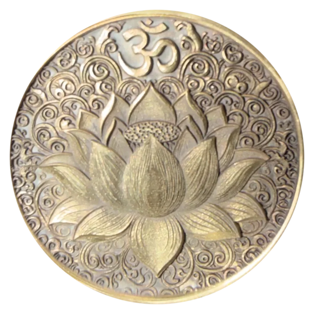Om & Lotus Flower, reverse