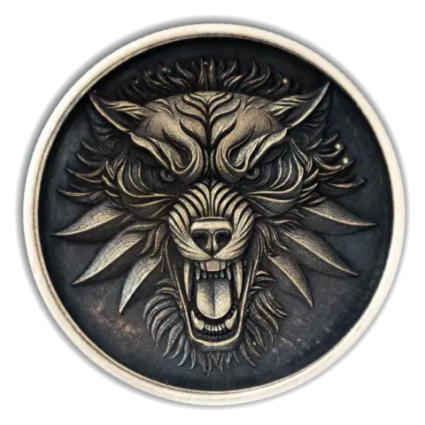 Wolf Medallion, reverse